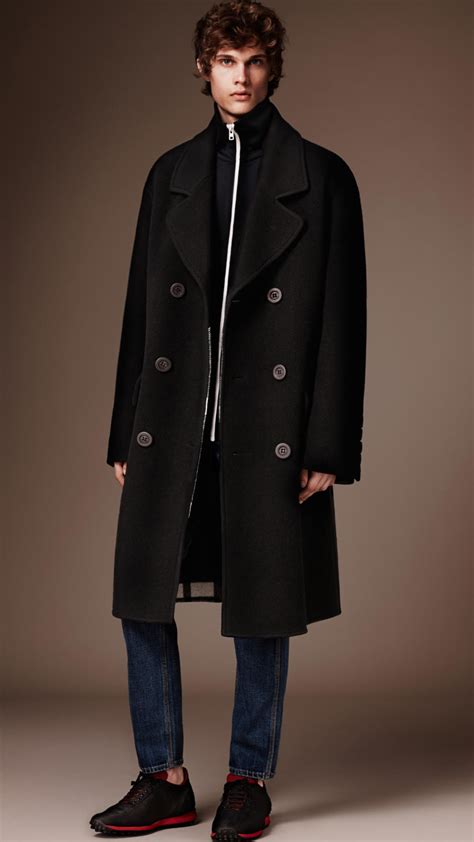 burberry overcoat men's